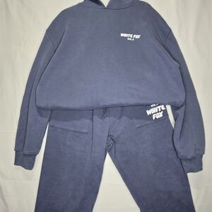White Fox Vol 3 Hoodie And Sweatpant Set Size M Blue/Gray Super Comfy